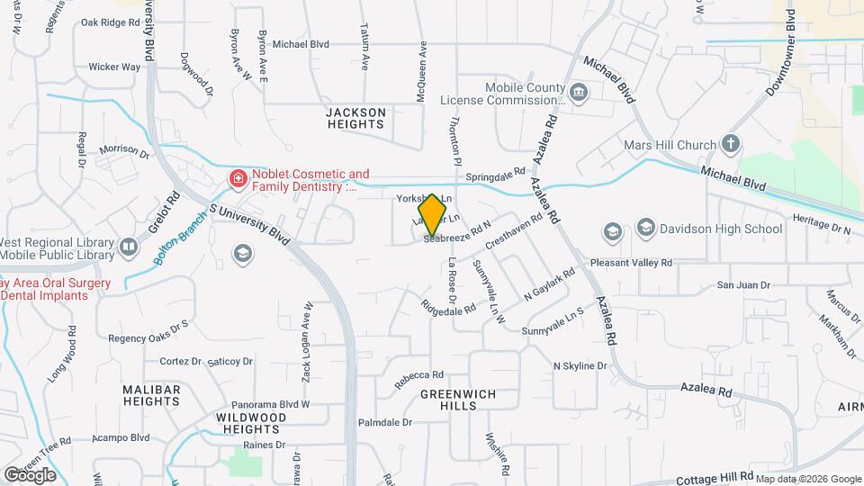 4107 Seabreeze Rd N Map and Location Details