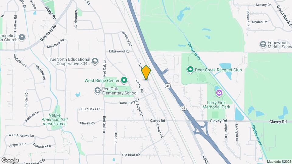 626 Barberry Rd Map and Location Details