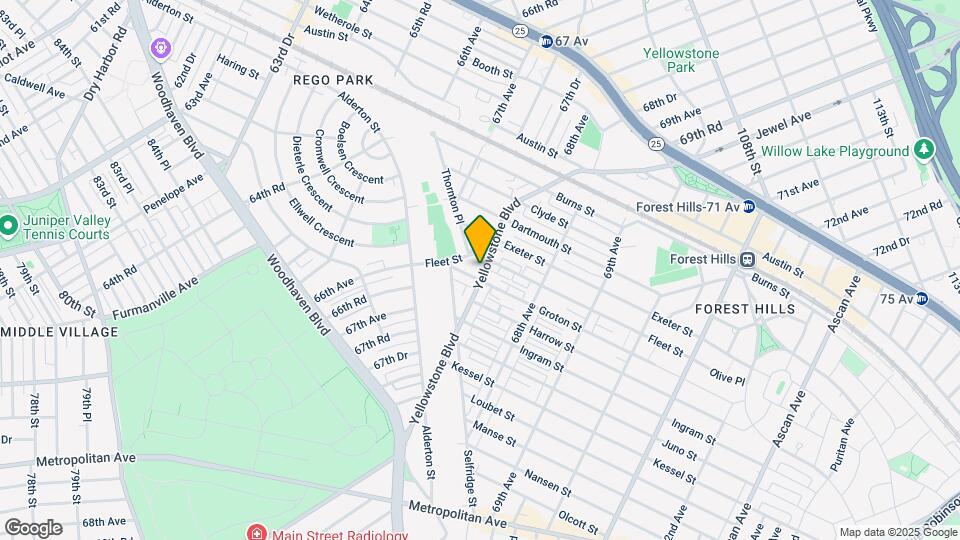 7238 Yellowstone Blvd Map and Location Details
