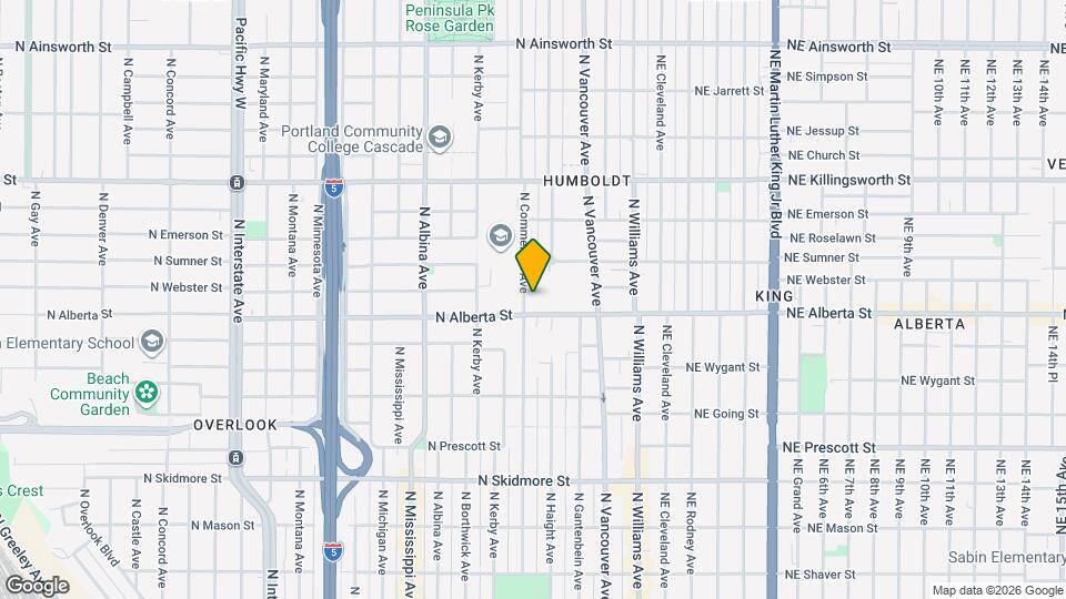 5026 N Commercial Ave Map and Location Details