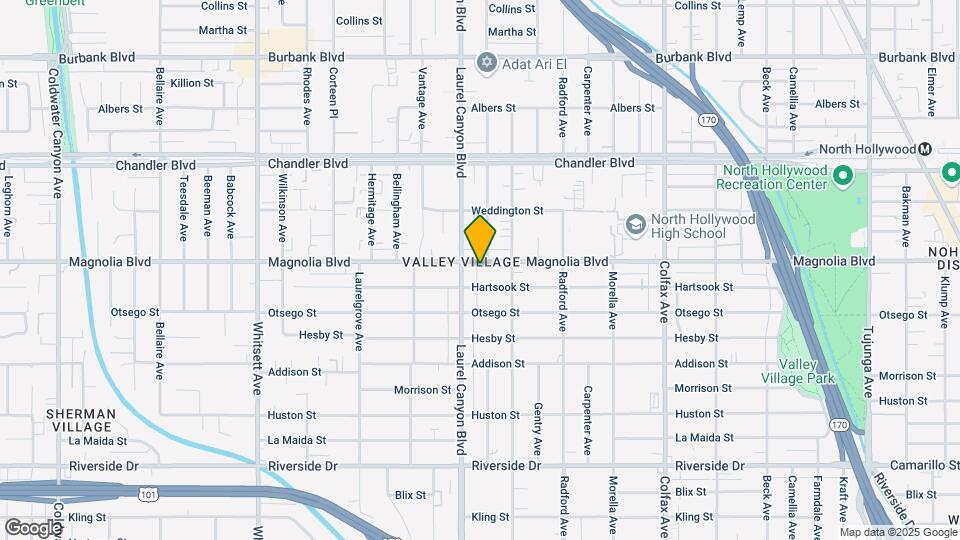 12038 Magnolia Blvd Mapa y Detalles de la Ubicación