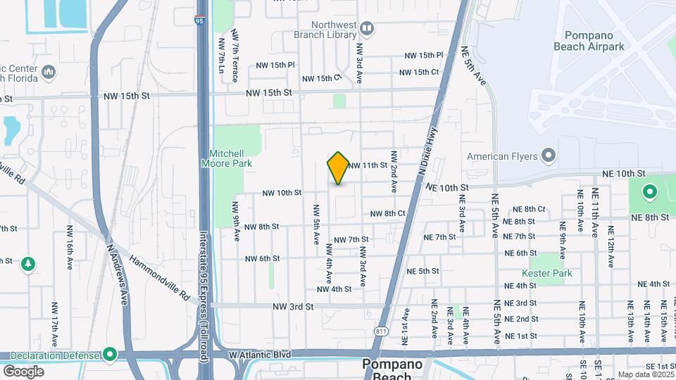 350 NW 10th St Map and Location Details