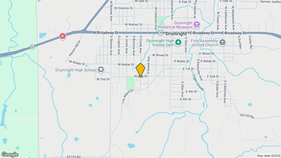 603 S Creek Ave Map and Location Details