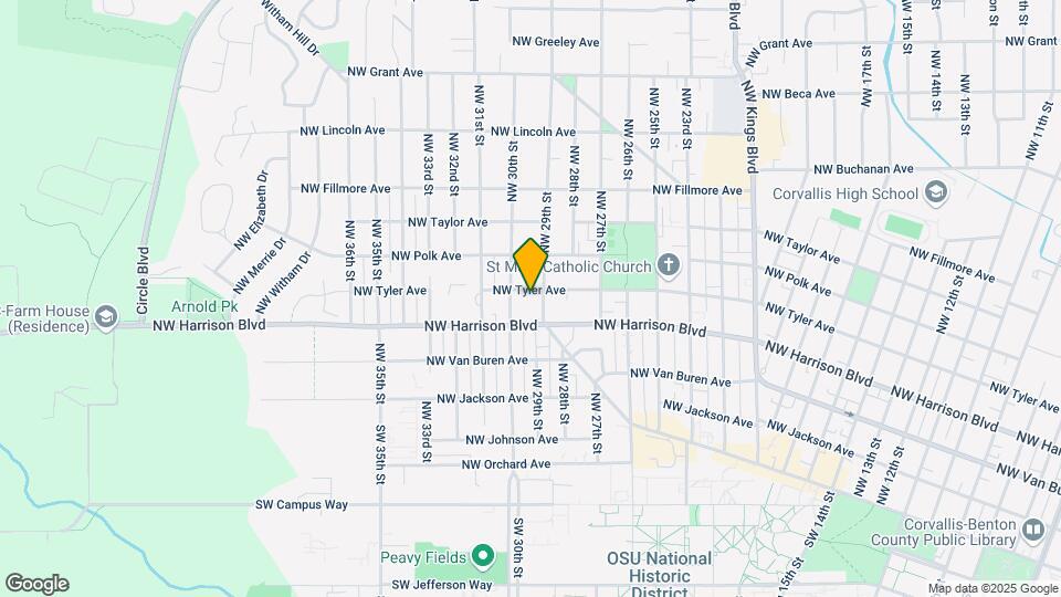 2960 NW Tyler Ave Map and Location Details