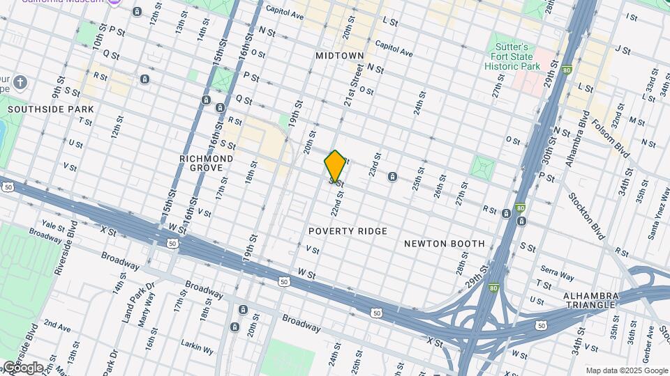 2122 S St Map and Location Details