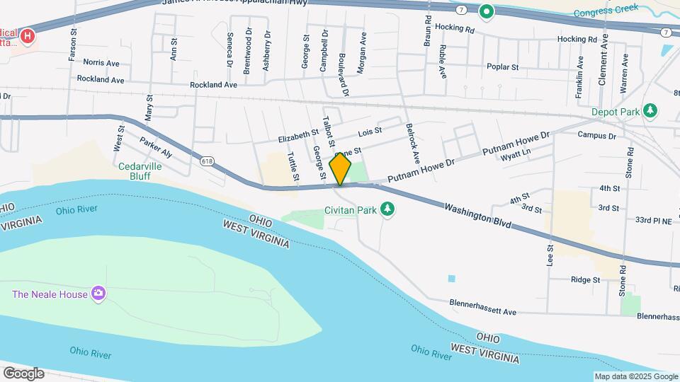 1619 Washington Blvd Mapa y Detalles de la Ubicación