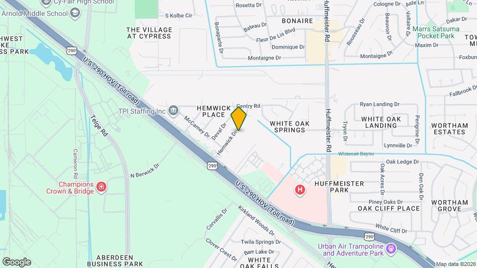 10606 Hemwick Dr Map and Location Details