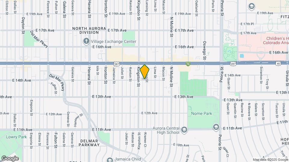 1395 Lansing St Map and Location Details