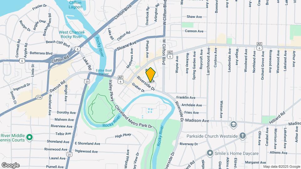 1463 Riverside Dr, Unit #1 Mapa y Detalles de la Ubicación
