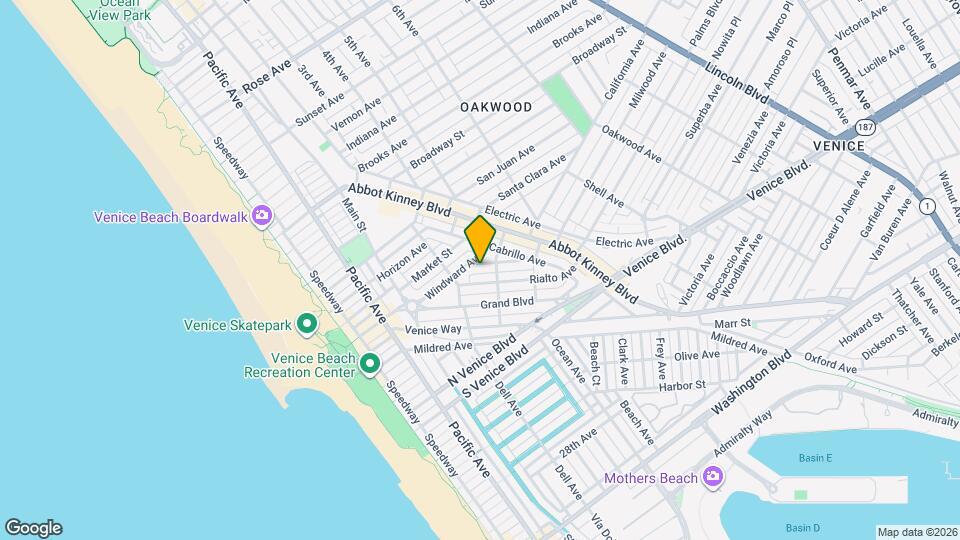 Hidden Garden Retreat – A One-Bedroom Oasis in the Heart of Venice Map and Location Details