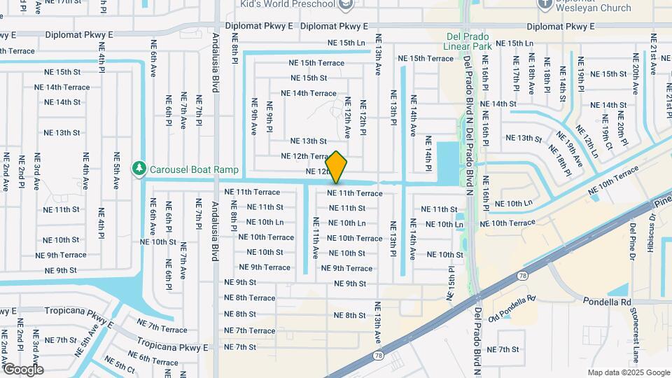 1117 NE 11th Terrace Map and Location Details