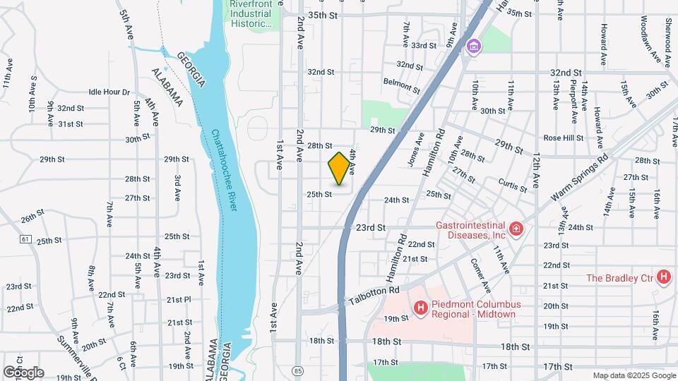 329 25th St Map and Location Details