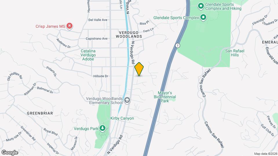 1816 Hillside Dr Map and Location Details