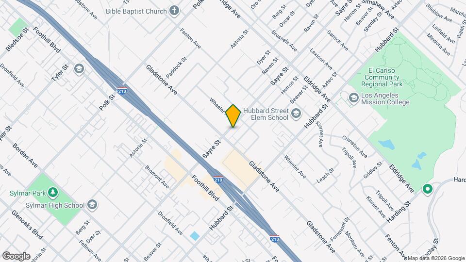 13632 Sayre St Map and Location Details