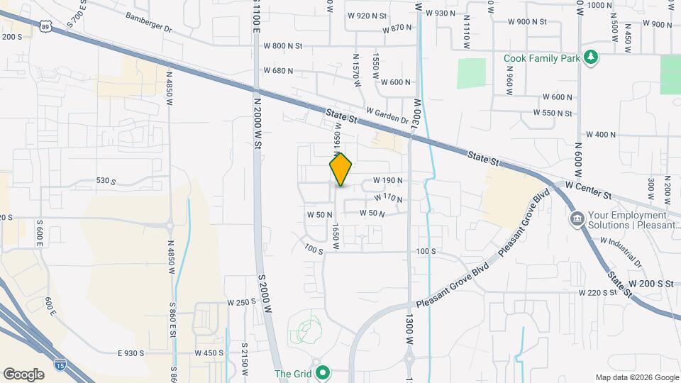 1643 W 140 N Mapa y Detalles de la Ubicación