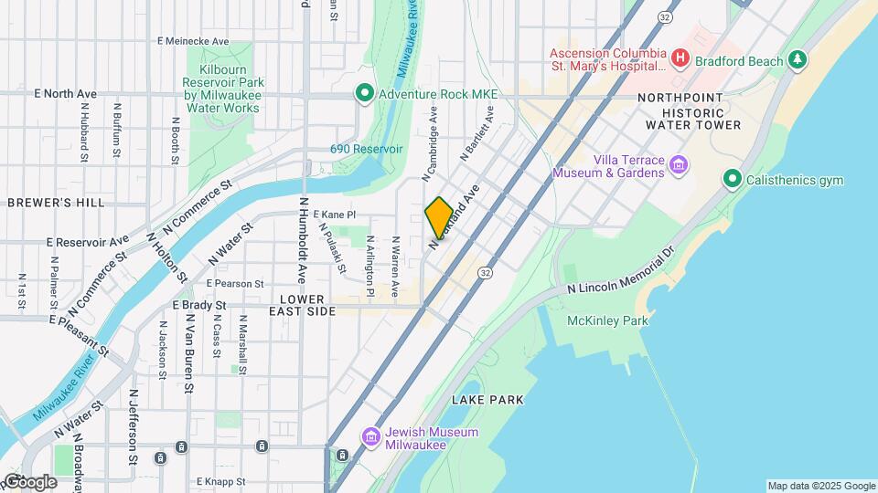 1830 N Oakland Ave Mapa y Detalles de la Ubicación