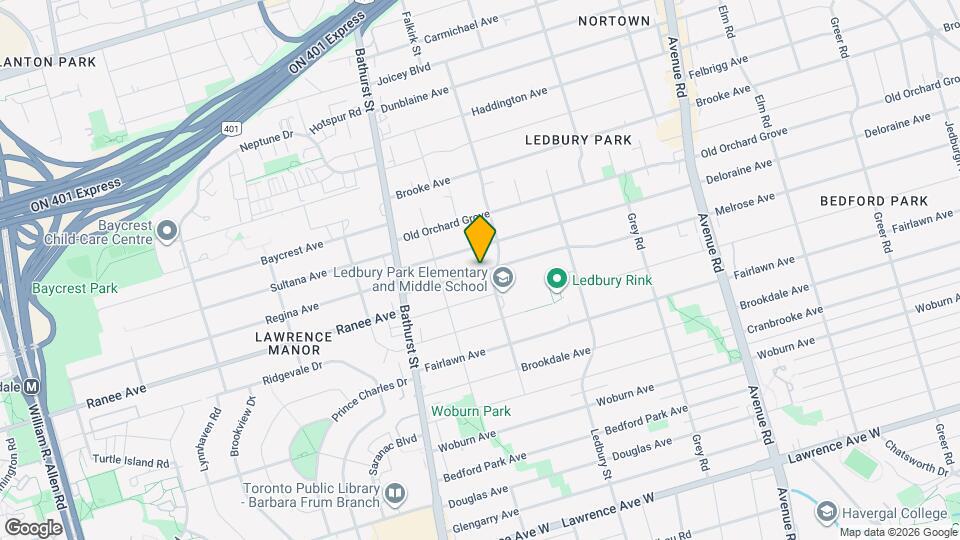 546 Melrose Ave Map and Location Details