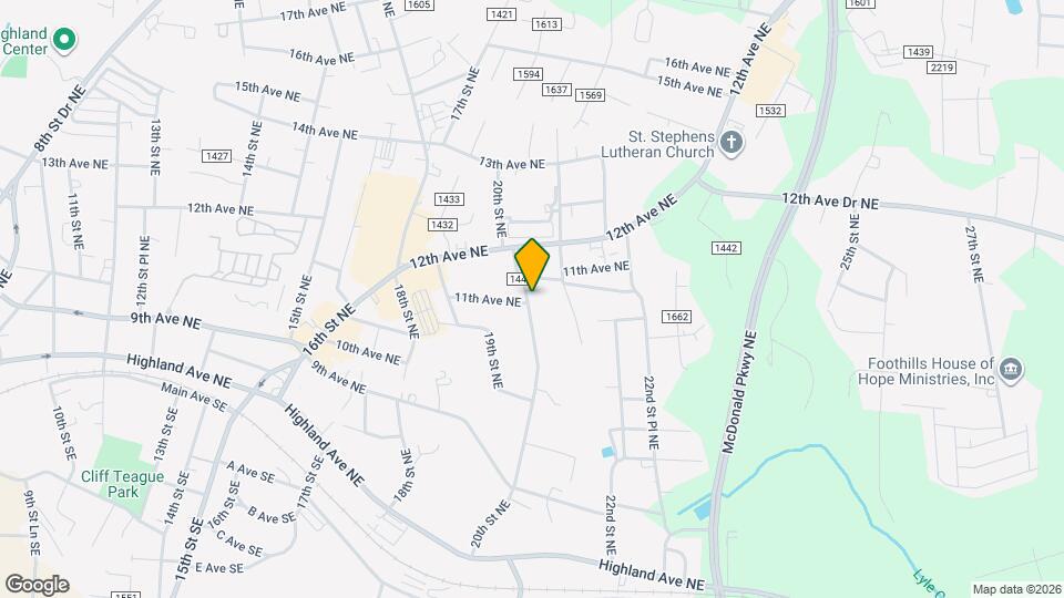 1086 20th St NE Map and Location Details