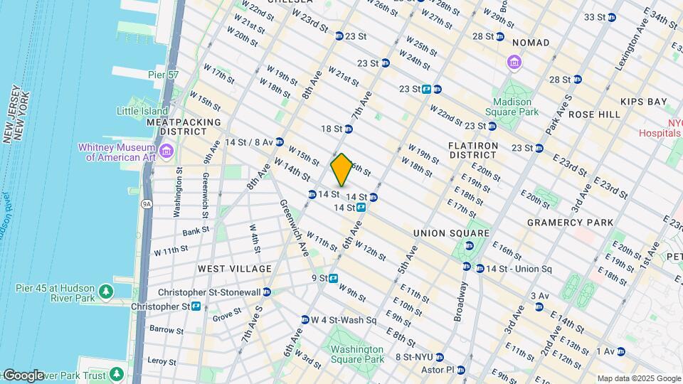133 W 14th St Map and Location Details
