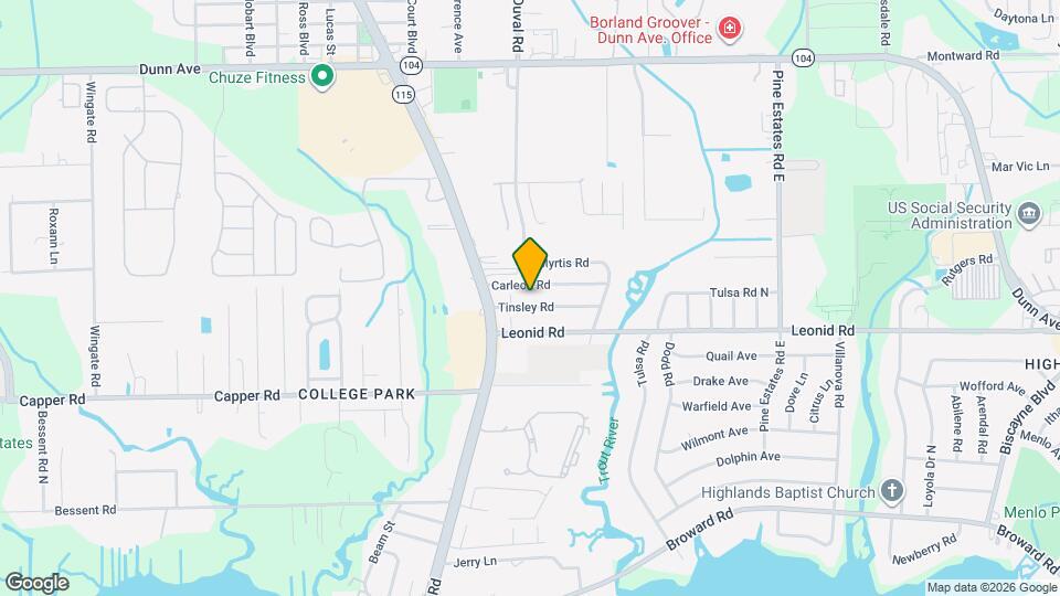 2921 Tinsley Rd Map and Location Details