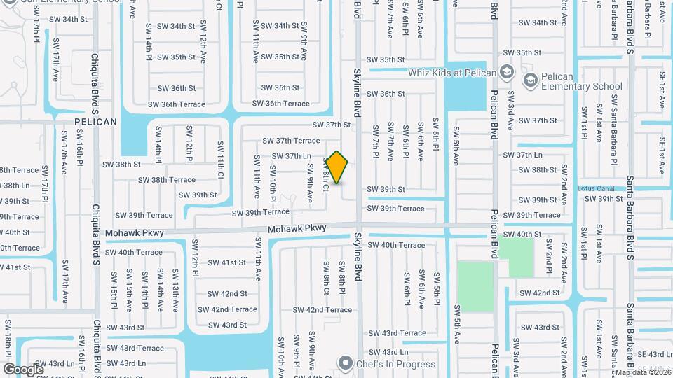 3824 SW 8th Pl Map and Location Details