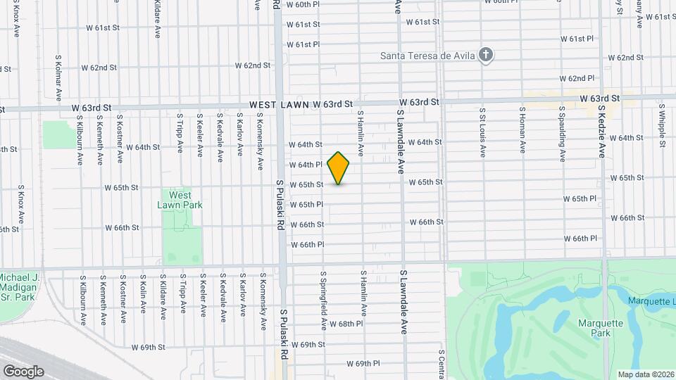 3835 W 65th St Map and Location Details