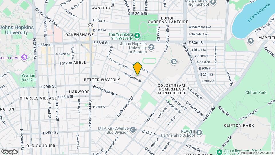 1134 Montpelier St Map and Location Details