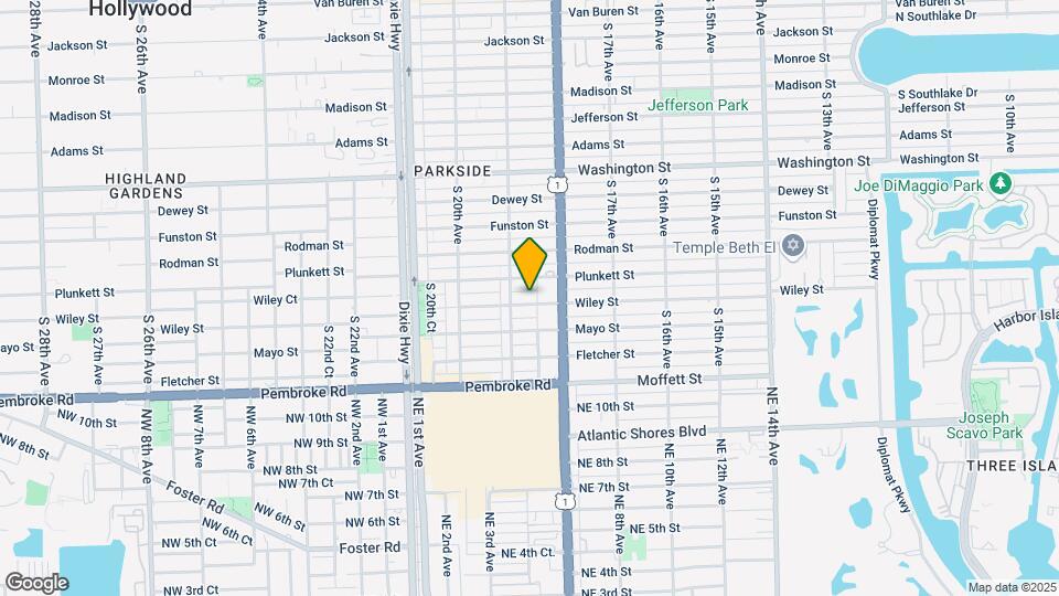 1843 Wiley St, Unit 2 Map and Location Details