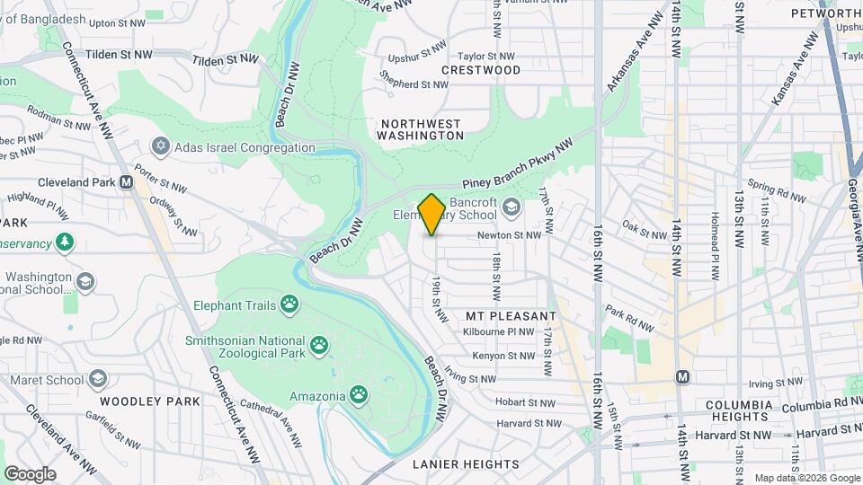 3318 19th St NW, Unit Basement Map and Location Details