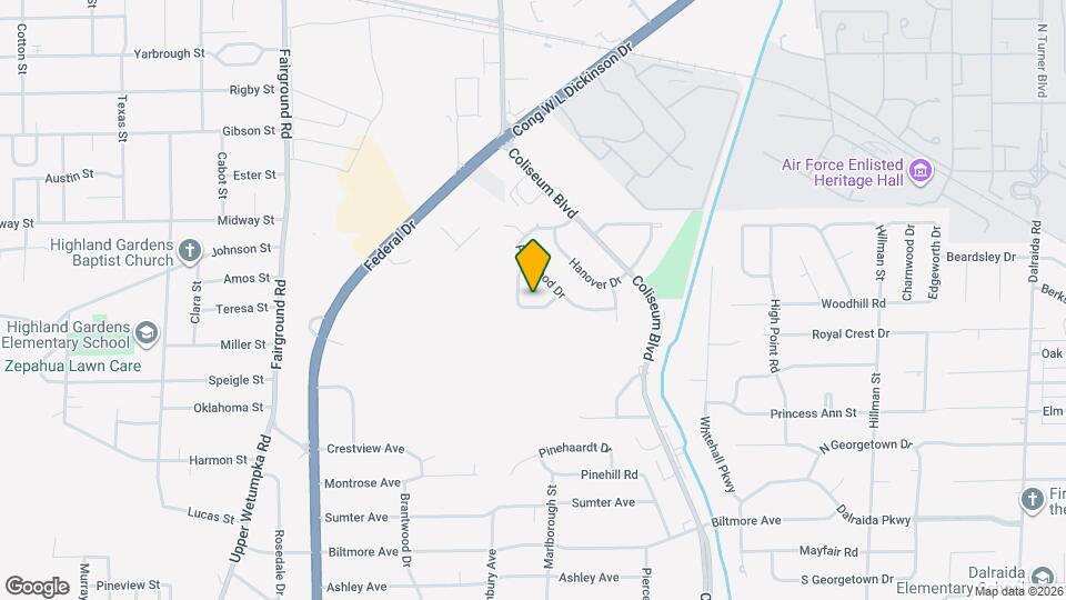 942 Parkwood Ct Map and Location Details