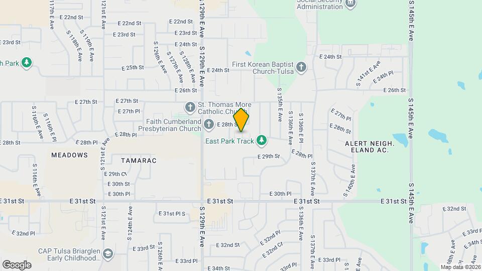 13023 E 28th Pl Mapa y Detalles de la Ubicación