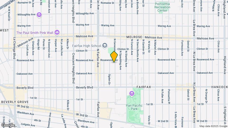 449 N Genesee Ave Map and Location Details