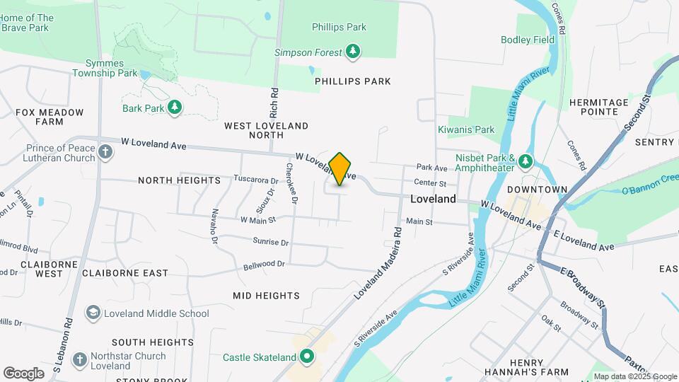 800 Florence Ave Map and Location Details