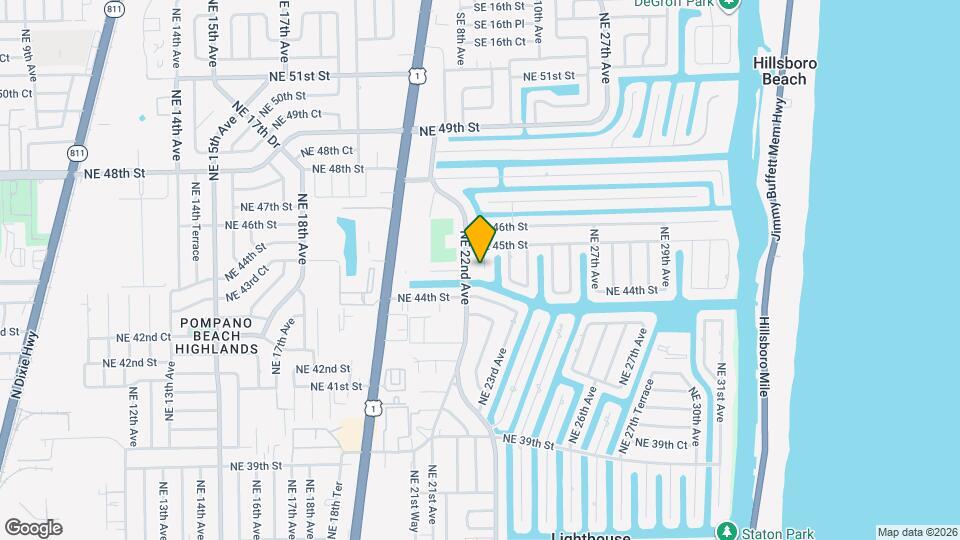 4421 NE 23rd Ave Map and Location Details