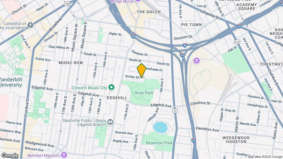 1033 Archer St Map and Location Details