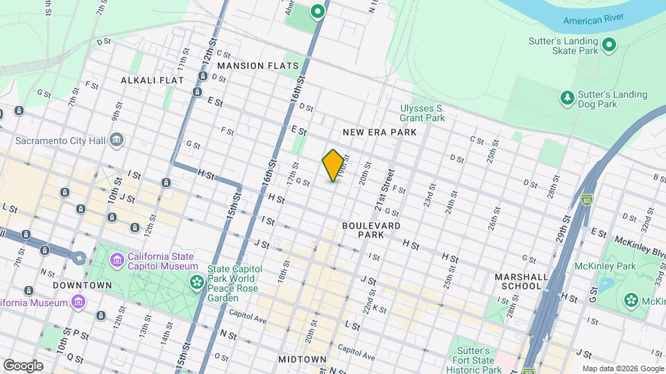 630 19th St Map and Location Details