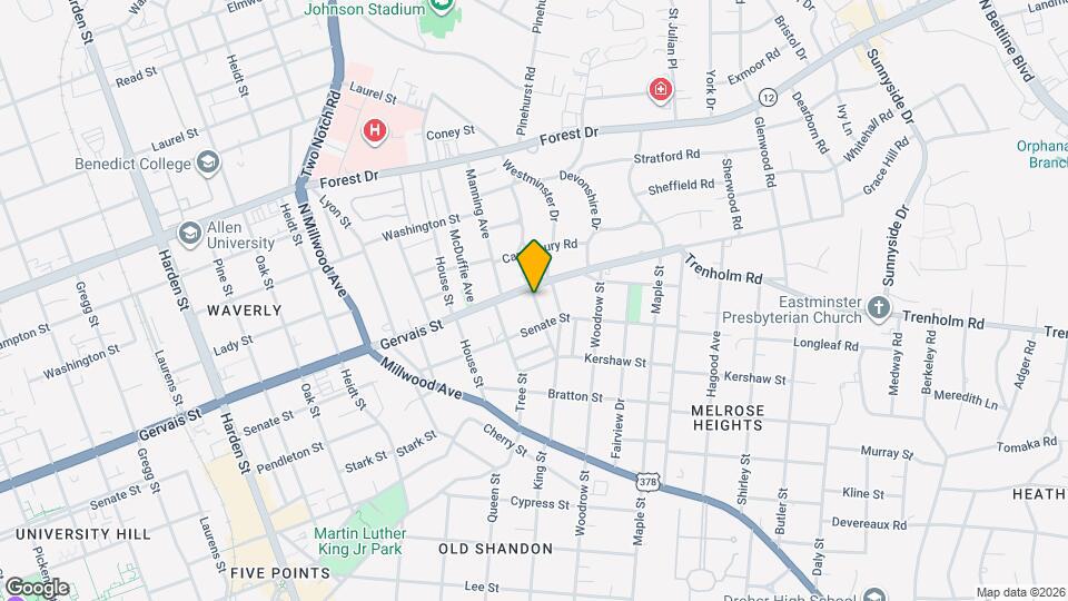 1121 Zeigler St Map and Location Details