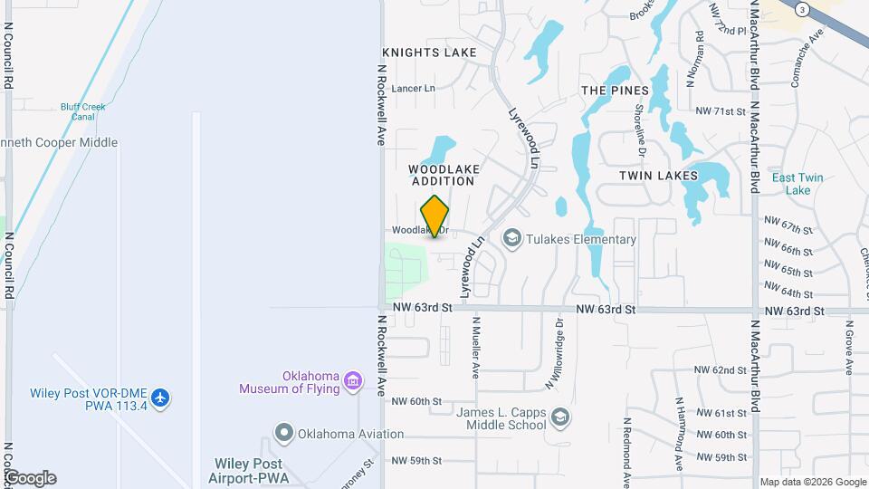 6916 Woodlake Dr Map and Location Details