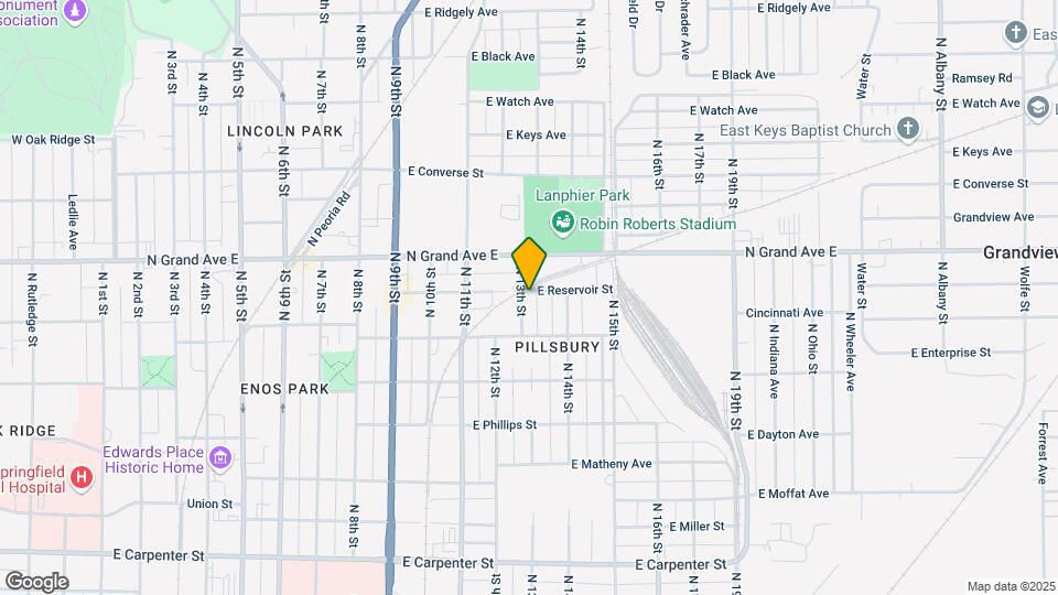 1136 N 13th St Map and Location Details
