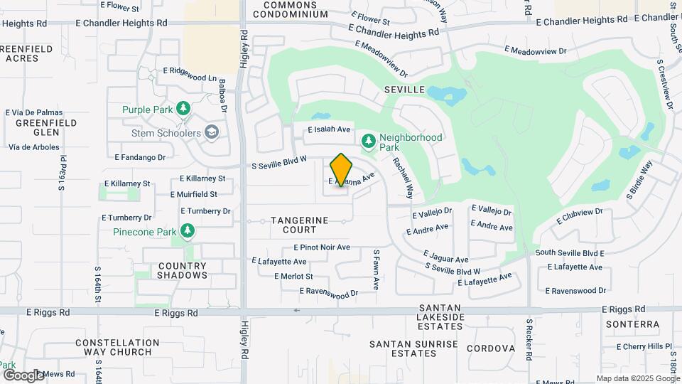 3474 E Turnberry Dr Mapa y Detalles de la Ubicación