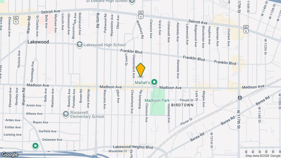 1646 Waterbury Rd Map and Location Details