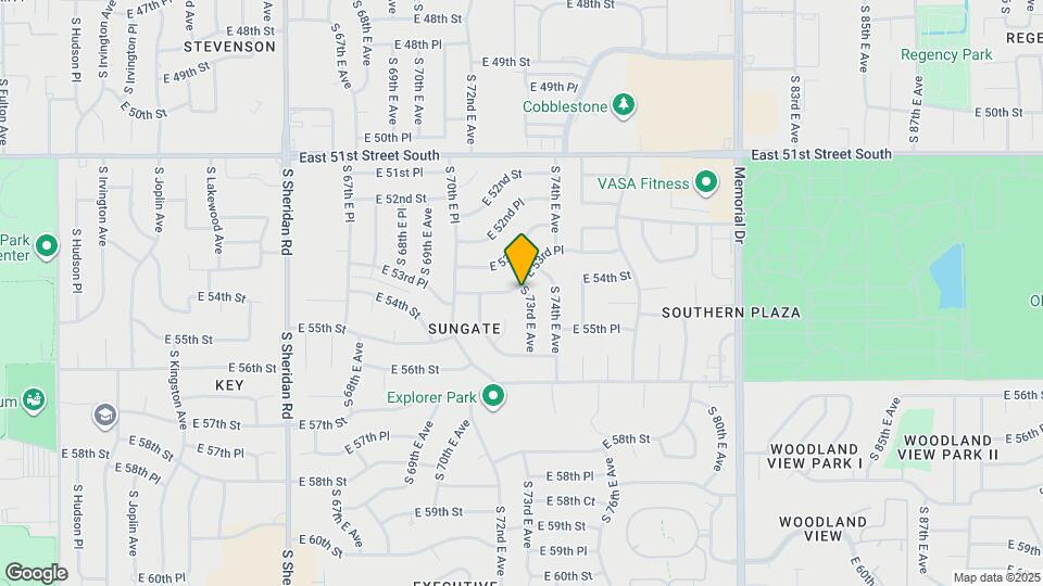 7164 E 53rd Pl Map and Location Details