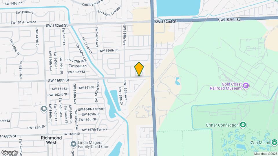 13765 SW 160th Terrace Map and Location Details