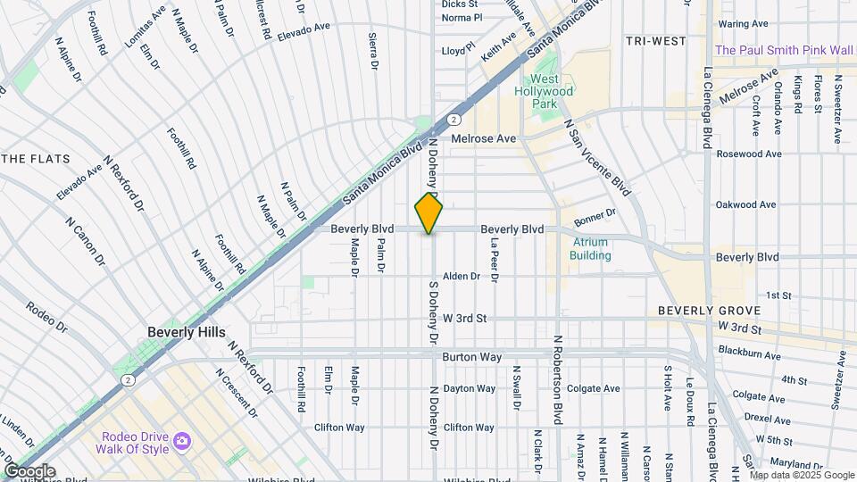 417-419 N Doheny Dr Map and Location Details