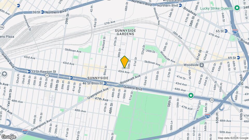 49-07-49-43 43rd Ave, Unit 3F Mapa y Detalles de la Ubicación