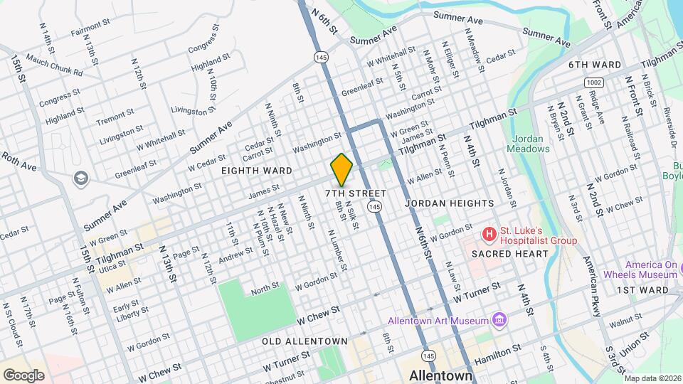 622 N Silk St Map and Location Details