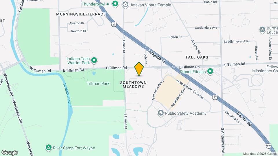 7521 Melody Cir E Map and Location Details