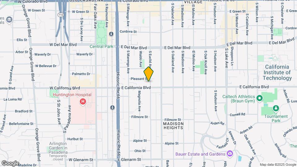 545 S Euclid Ave Map and Location Details