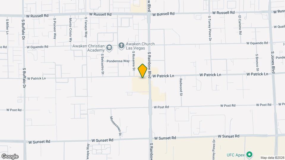 6127 S Rainbow Blvd Map and Location Details