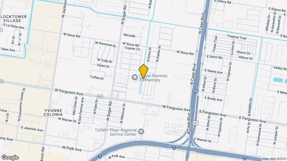 2301 N Erica St Map and Location Details